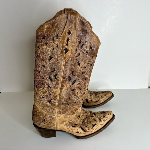 Corral Shoes - Corral Cowboy Boots Antique Saddle